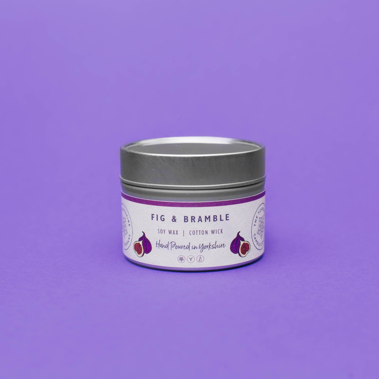 Fig & Bramble Small Tin  | Scented Candle | Soy Wax