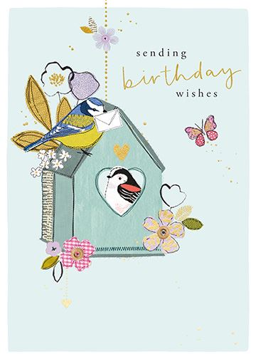 Paperlink - Bird House Birthday Card - ENF003