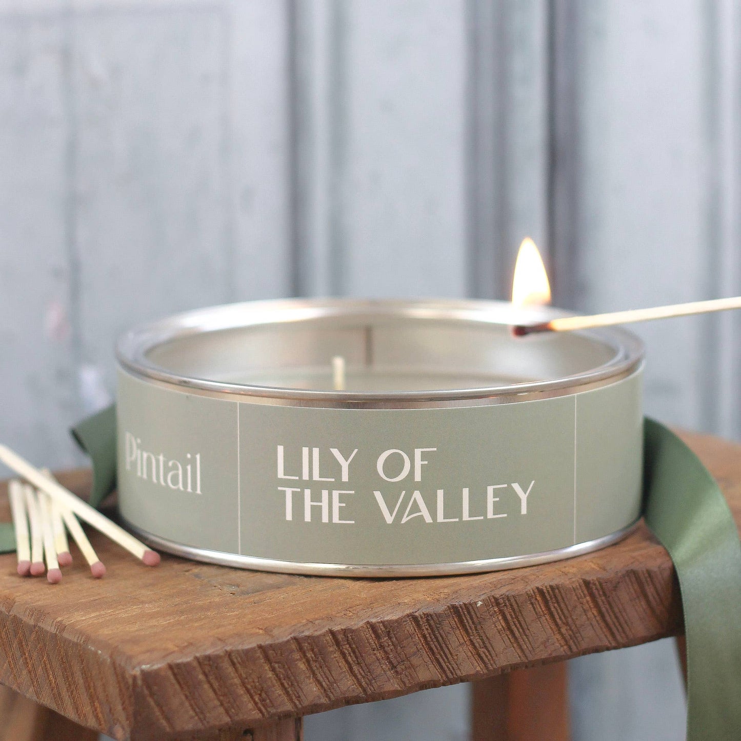 Lily of the Valley Triple Wick Candles | Large Candle in Tin