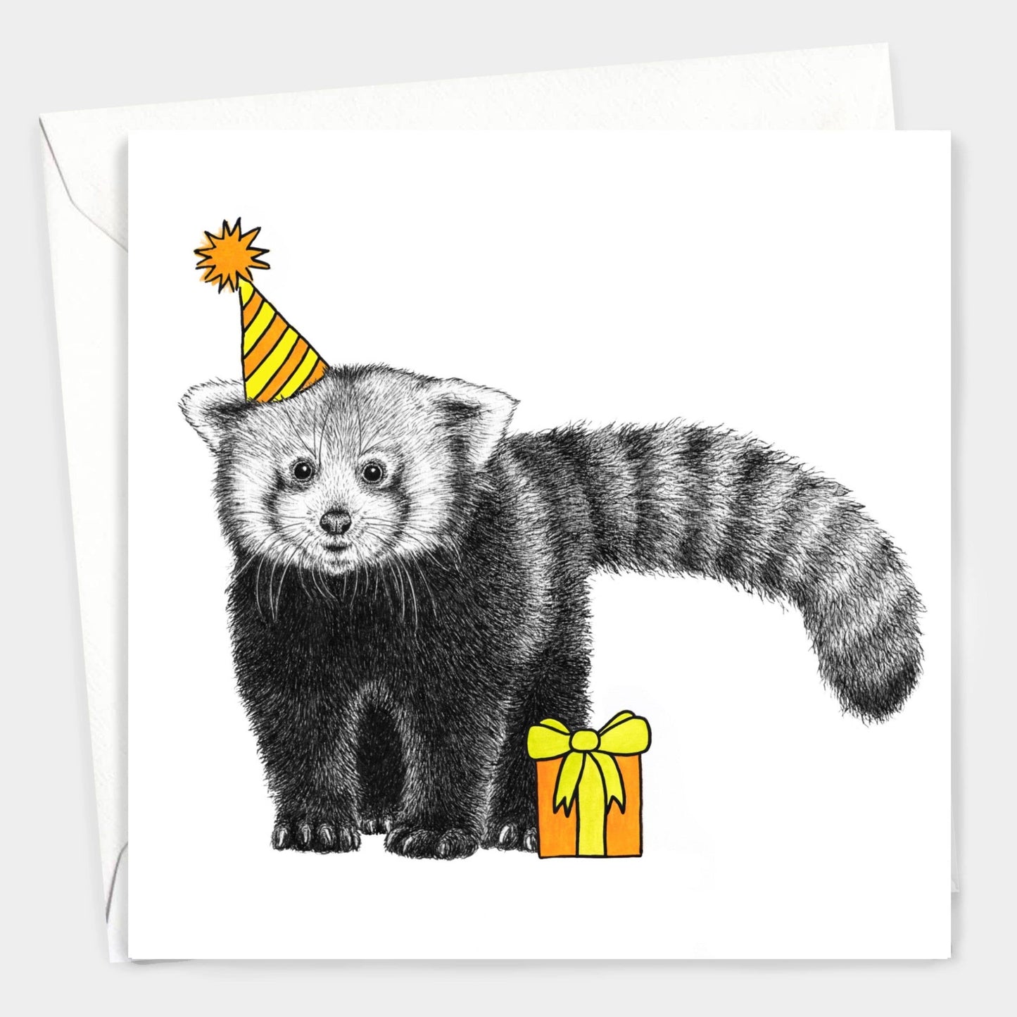 Animal Birthday Card - Red Panda