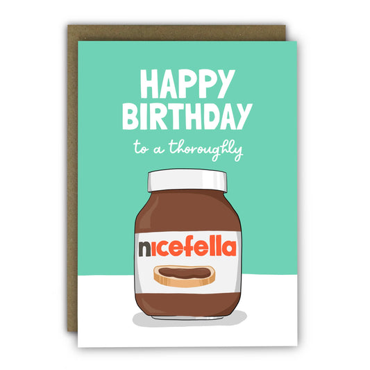 Funny Birthday Card - A6 - Nutella Inspired Card for Him: Naked