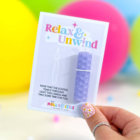 Relax & unwind Teacher Candle