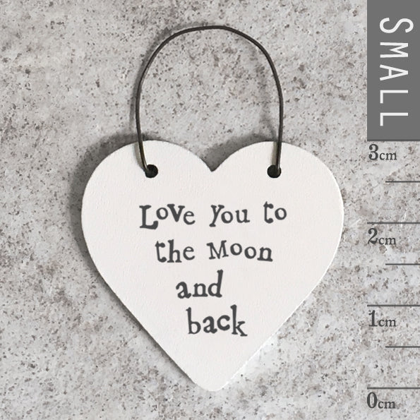 Mini Heart - 2856 Moon and back