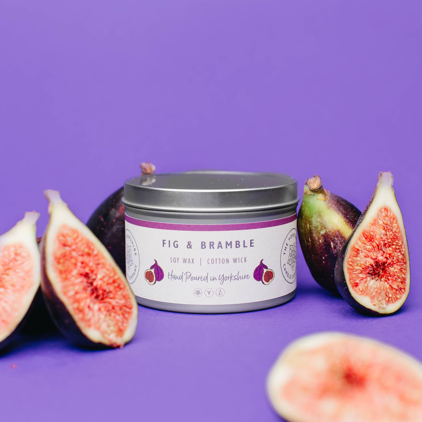 Fig & Bramble Large Tin | Scented Candle | Soy Wax