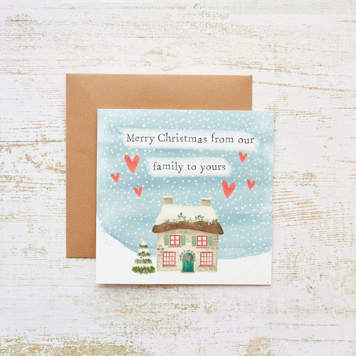 Langs -XMAS FROM OUR FAMILY TO YOURS CARD  - 4XS0411