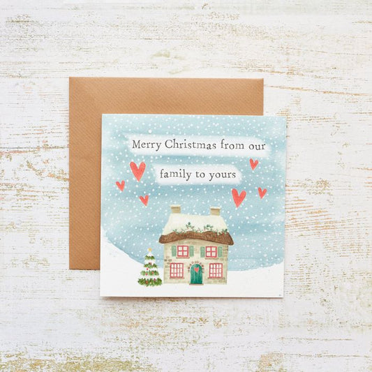 Langs -XMAS FROM OUR FAMILY TO YOURS CARD  - 4XS0411