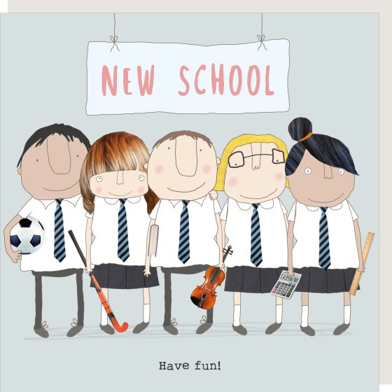 Rosie Made a thing - New School Card