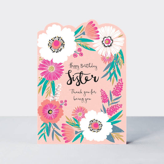 Rachel Ellen - Sister Birthday/Floral On Pink