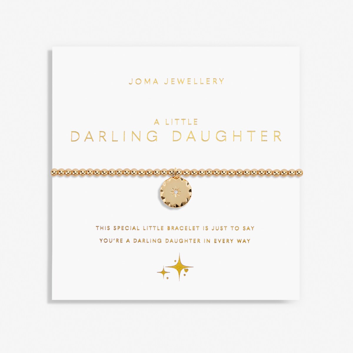 Joma Jewellery - A little Darling Daughter (Gold) Bracelet