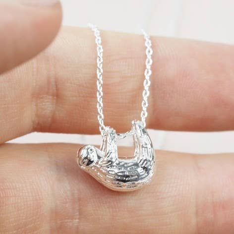 Silver Sloth Necklace