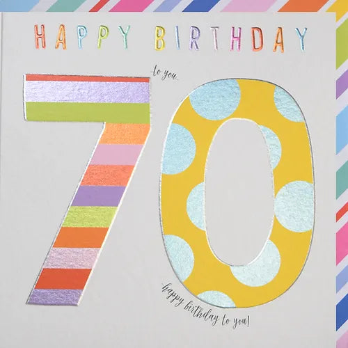 Wendy Jones-Blackett - 70th Birthday Card RD113