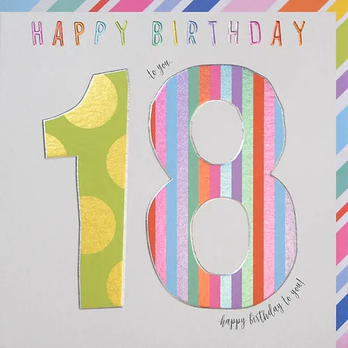 Wendy Jones-Blackett - 18th Birthday Card RD107