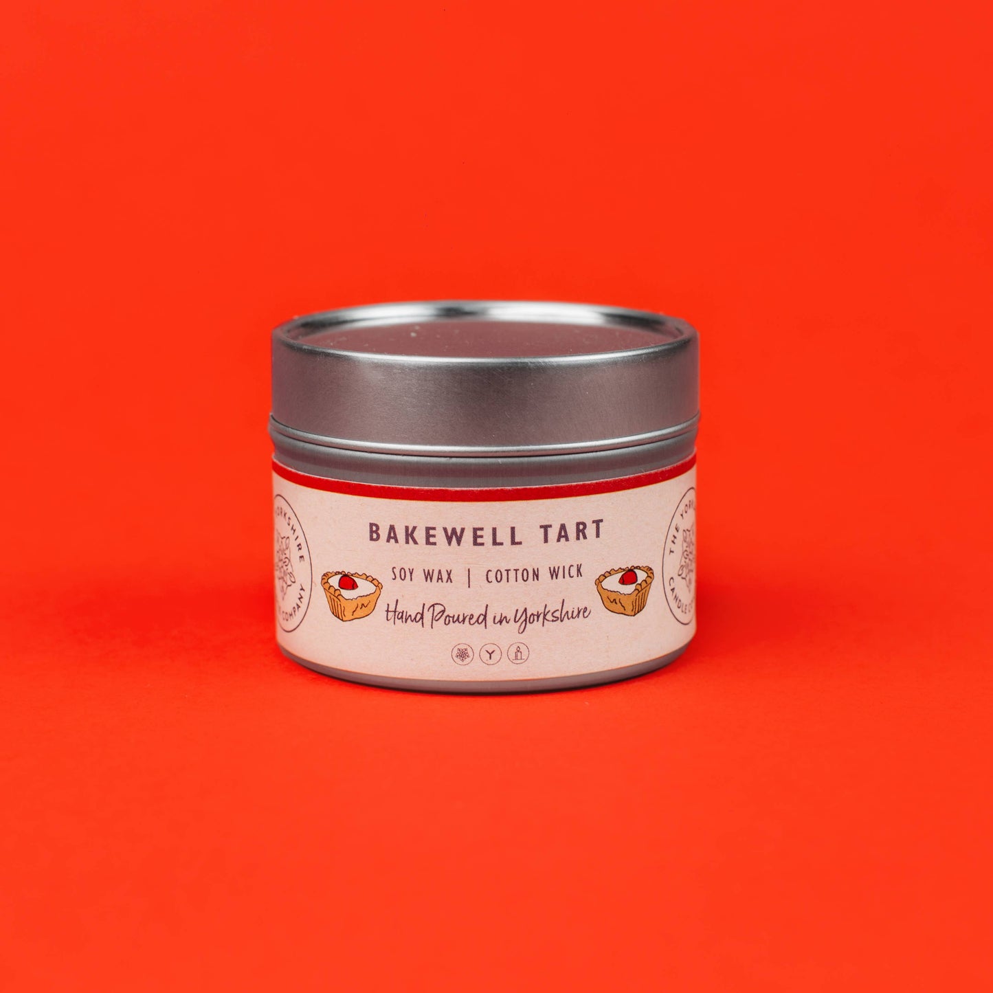 Bakewell Tart Small Tin  | Scented Candle | Soy Wax