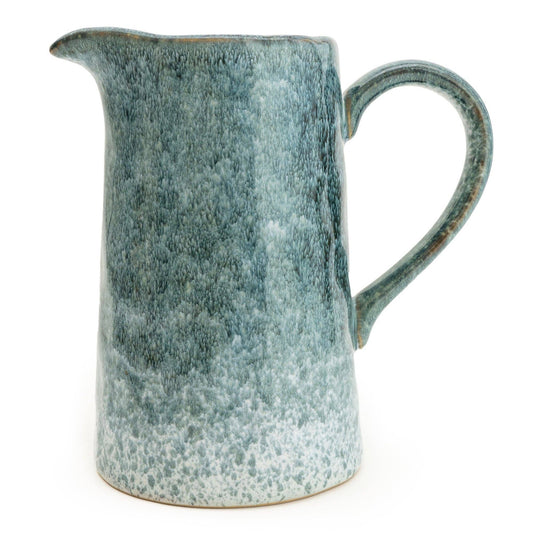 17CM JUG REACTIVE GLAZE BLUE