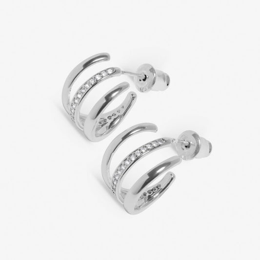 Joma Jewellery - Soul Shine Pavé Illusion Hoop Earrings