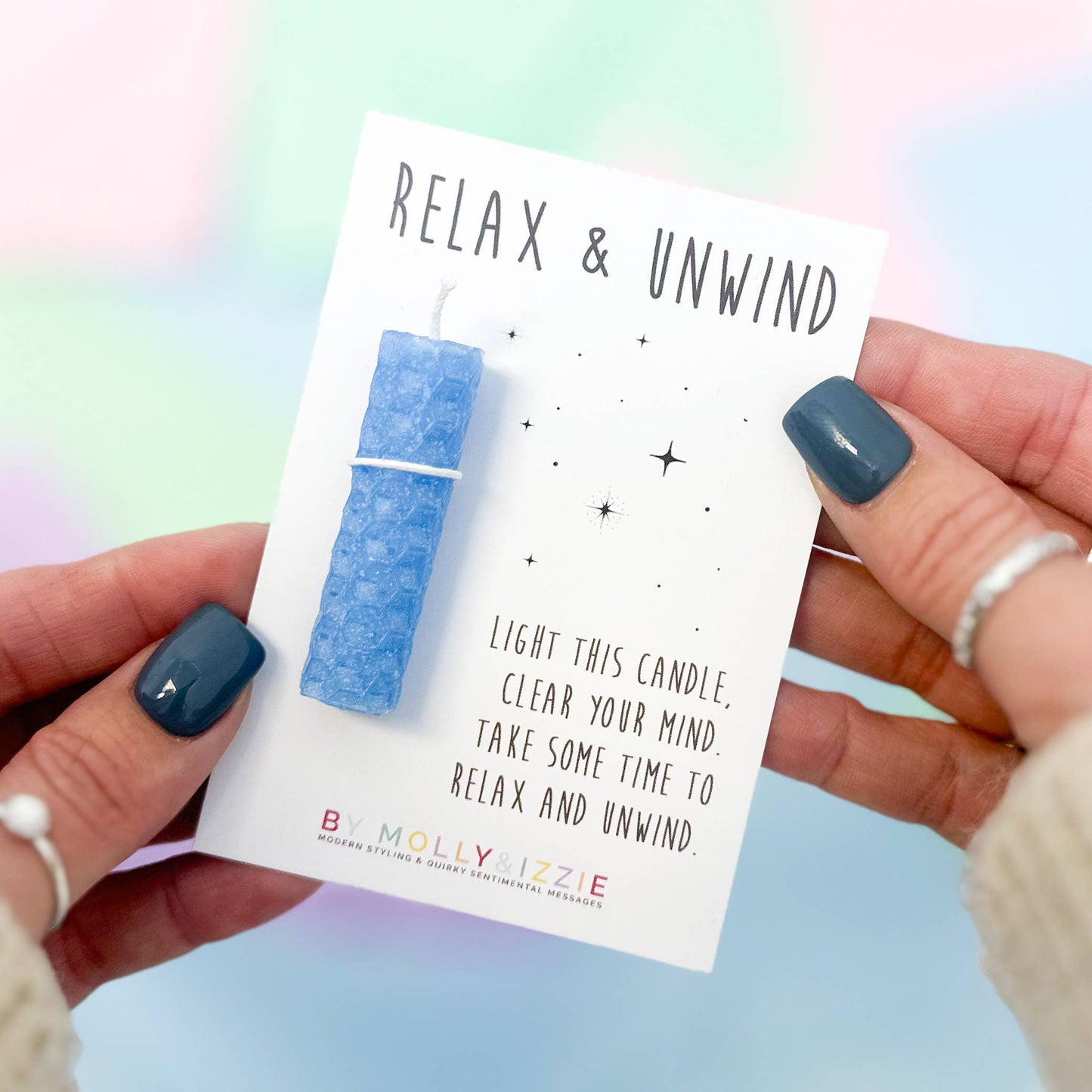 Relax & Unwind Candle - Pale Blue