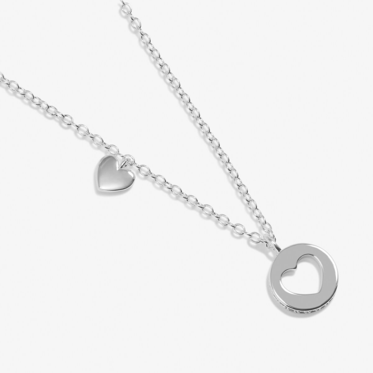 Joma Jewellery - Pave Edge Heart Necklace