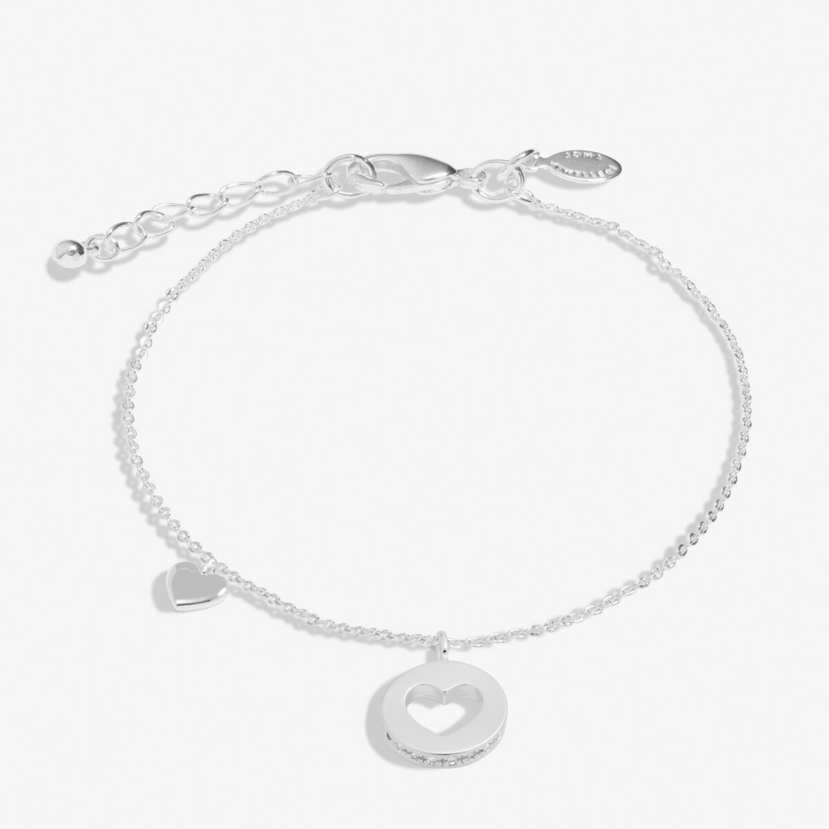 Joma Jewellery - Pave Edge Heart Bracelet