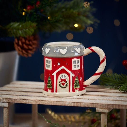 Langs Xmas cottage mug