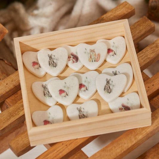 Langs - Marble Woodland Animal Heart Token