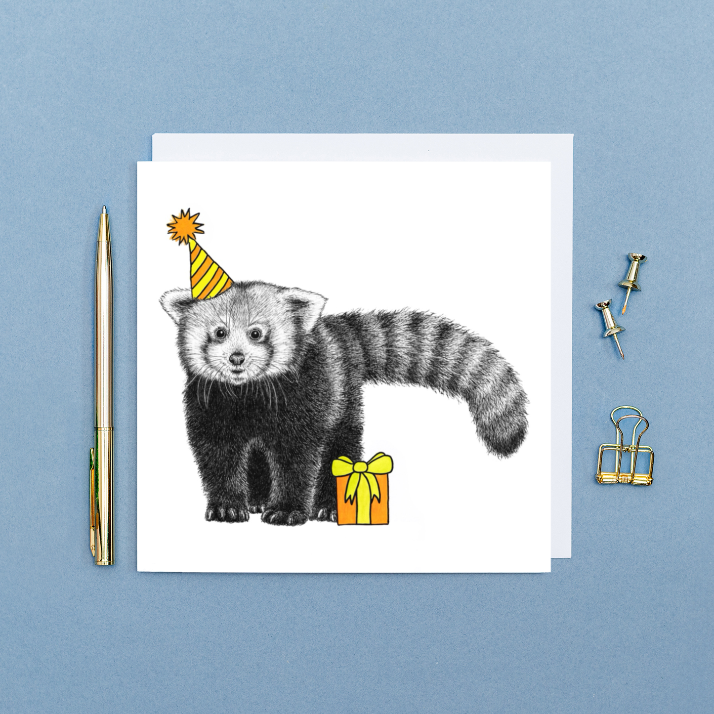 Animal Birthday Card - Red Panda