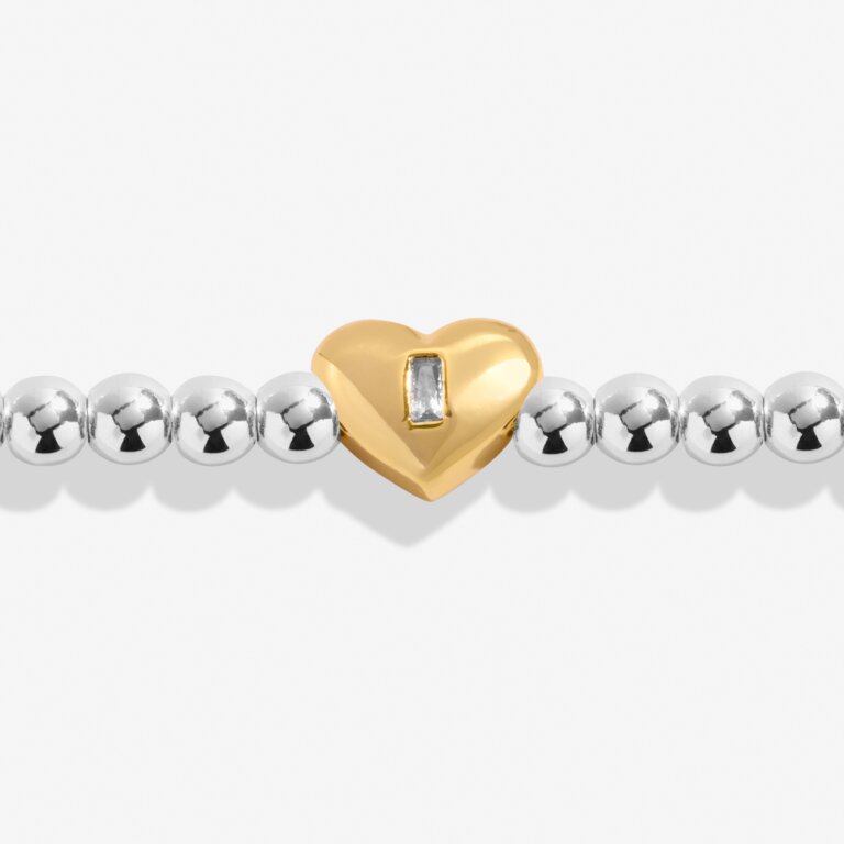 Joma Jewellery - Triple Heart Bracelet Bar In Silver And Gold Plating