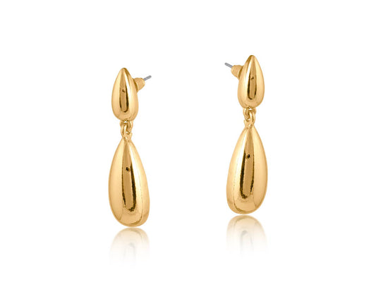 FRIDA TEARDROP DANGLE EARRINGS: GOLD