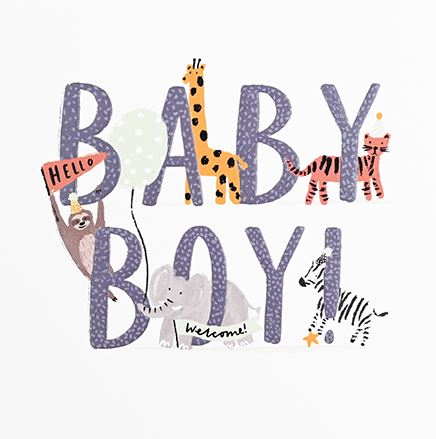 Paperlink - Baby Boy Card - ODB002