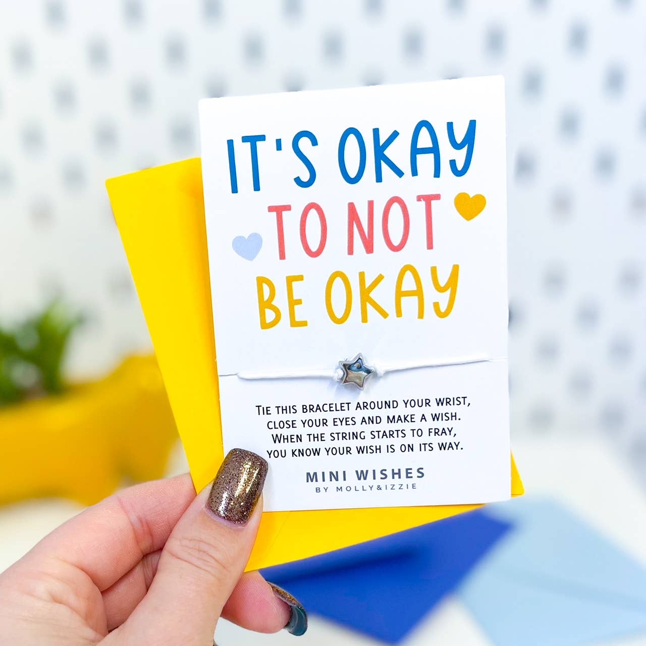 It's Okay To Not Be Okay Mini Wish Bracelet