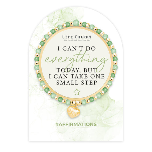 LIFE CHARMS AFFIRMATION BRACELET -  I CANT DO EVERYTHING