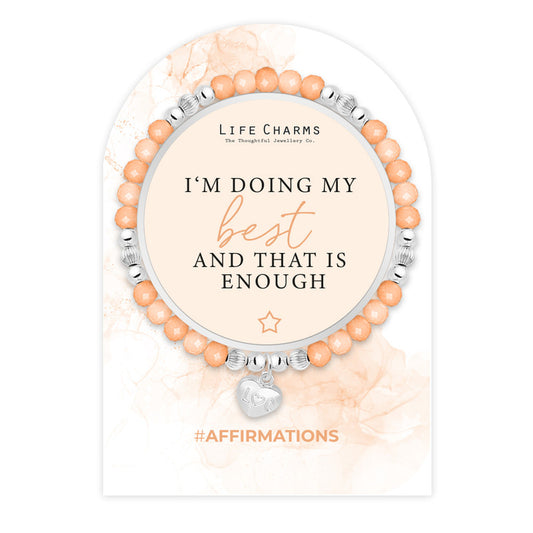 LIFE CHARMS AFFIRMATION BRACELET - IM DOING MY BEST