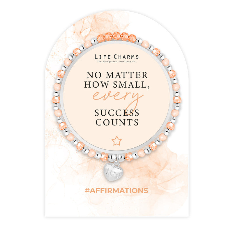 LIFE CHARMS AFFIRMATION BRACELET - EVERY SUCCESS COUNTS