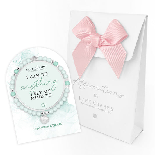 LIFE CHARMS AFFIRMATION BRACELET - ANYTHING I SET MY MIND