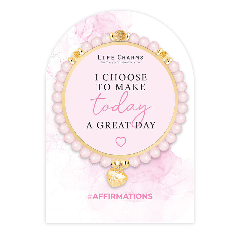 LIFE CHARMS AFFIRMATION BRACELET - GREAT DAY