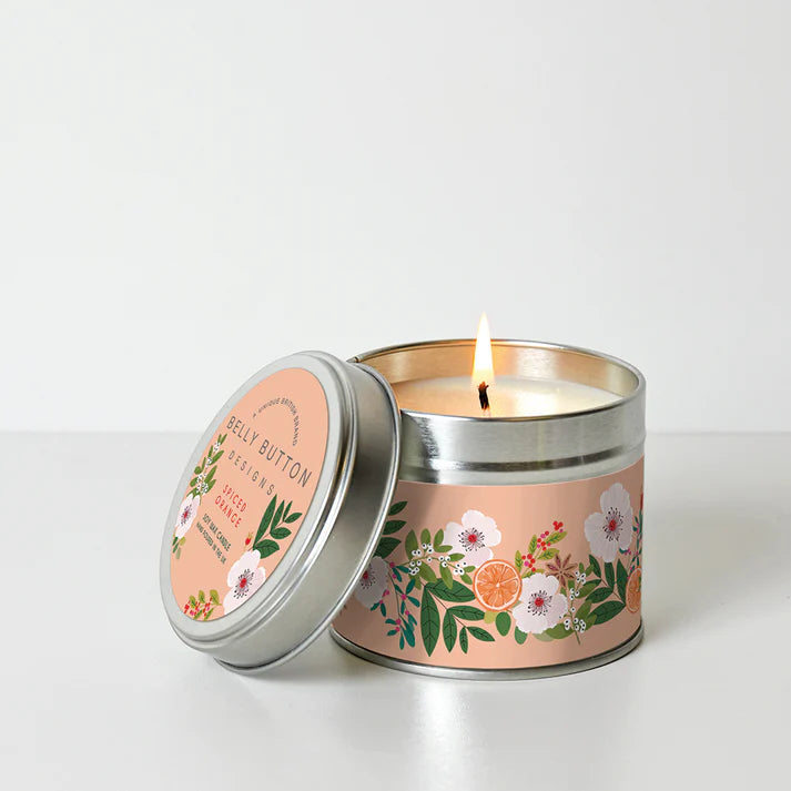 Belly Button Designs - Candle White Rose