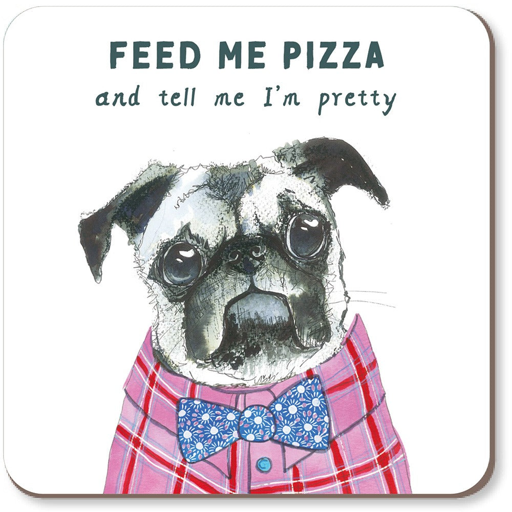 Feed Me Pizza Coaster