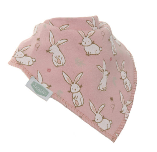 Ziggle Bunnies Pink Bib