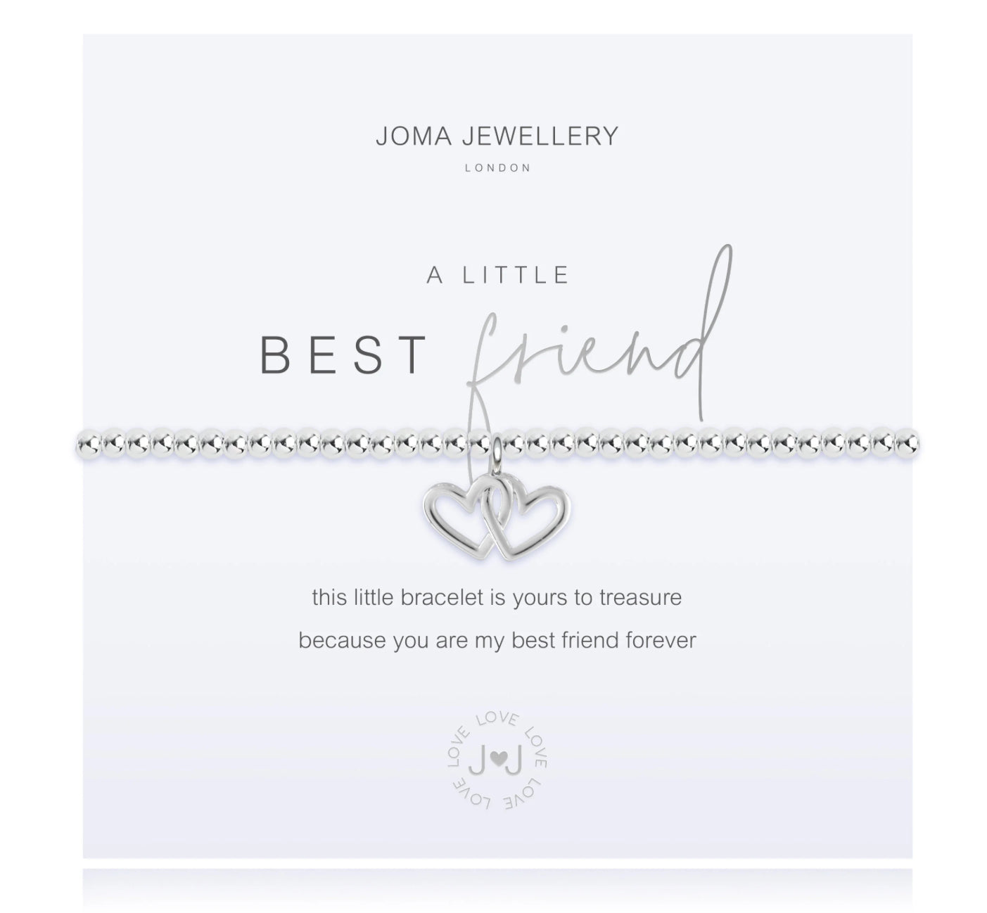 Joma Jewellery Best Friend double hearts