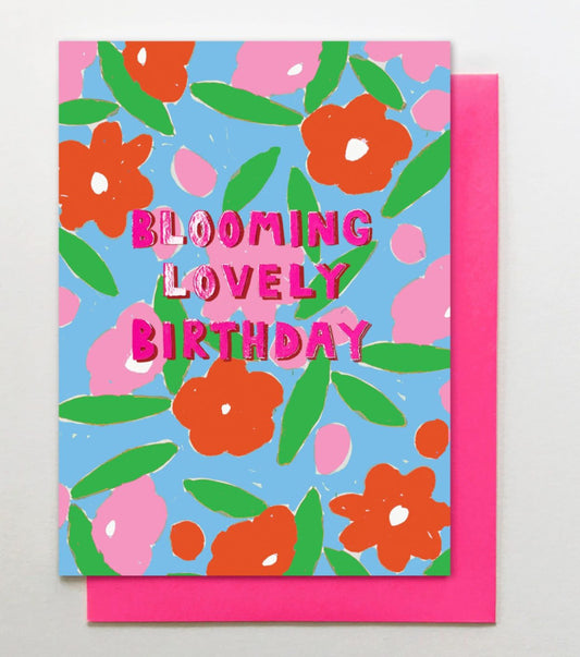 Blooming lovely greeting card