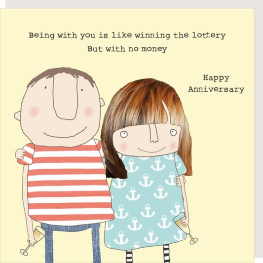 Rosie made a thing - Lottery Anniversary Card