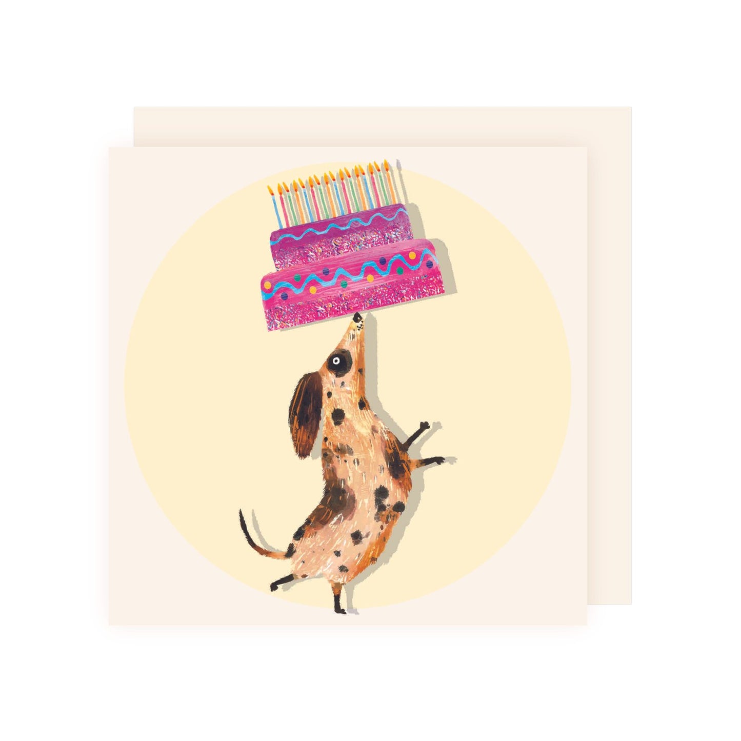 Charley Rabbit - birthday cake dog Card