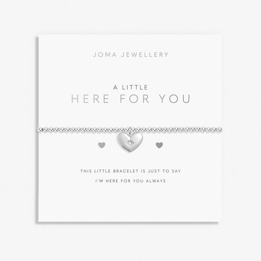 A Little 'Here For You' Bracelet In Silver Plating