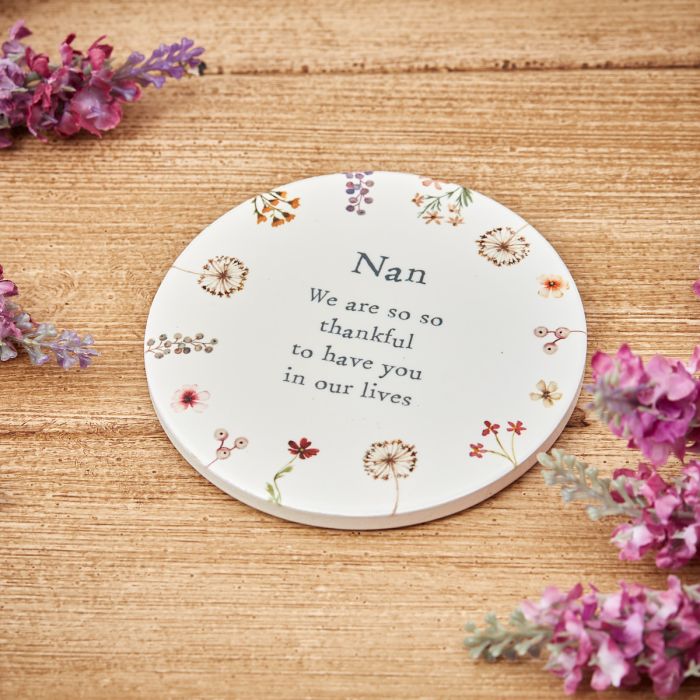 Langs - Floral Nan Round Coaster