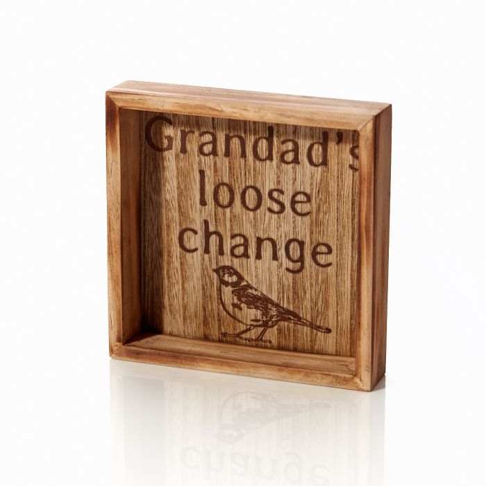 Langs - Grandad’s loose change wooden try