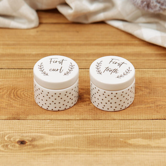 Langs - Baby First Tooth and Curl Pots