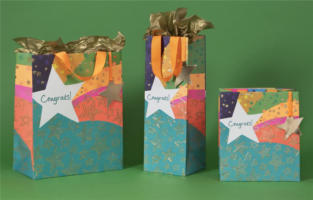 Glick - Congrats Star Gift Bags