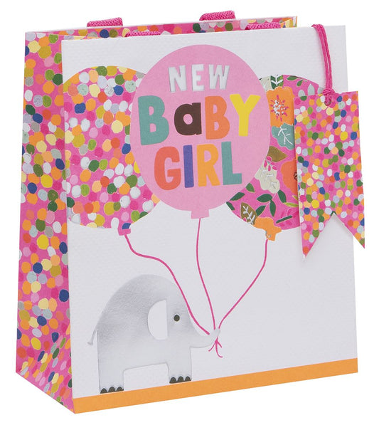 Glick- Baby Pink Elephants Gift Bags