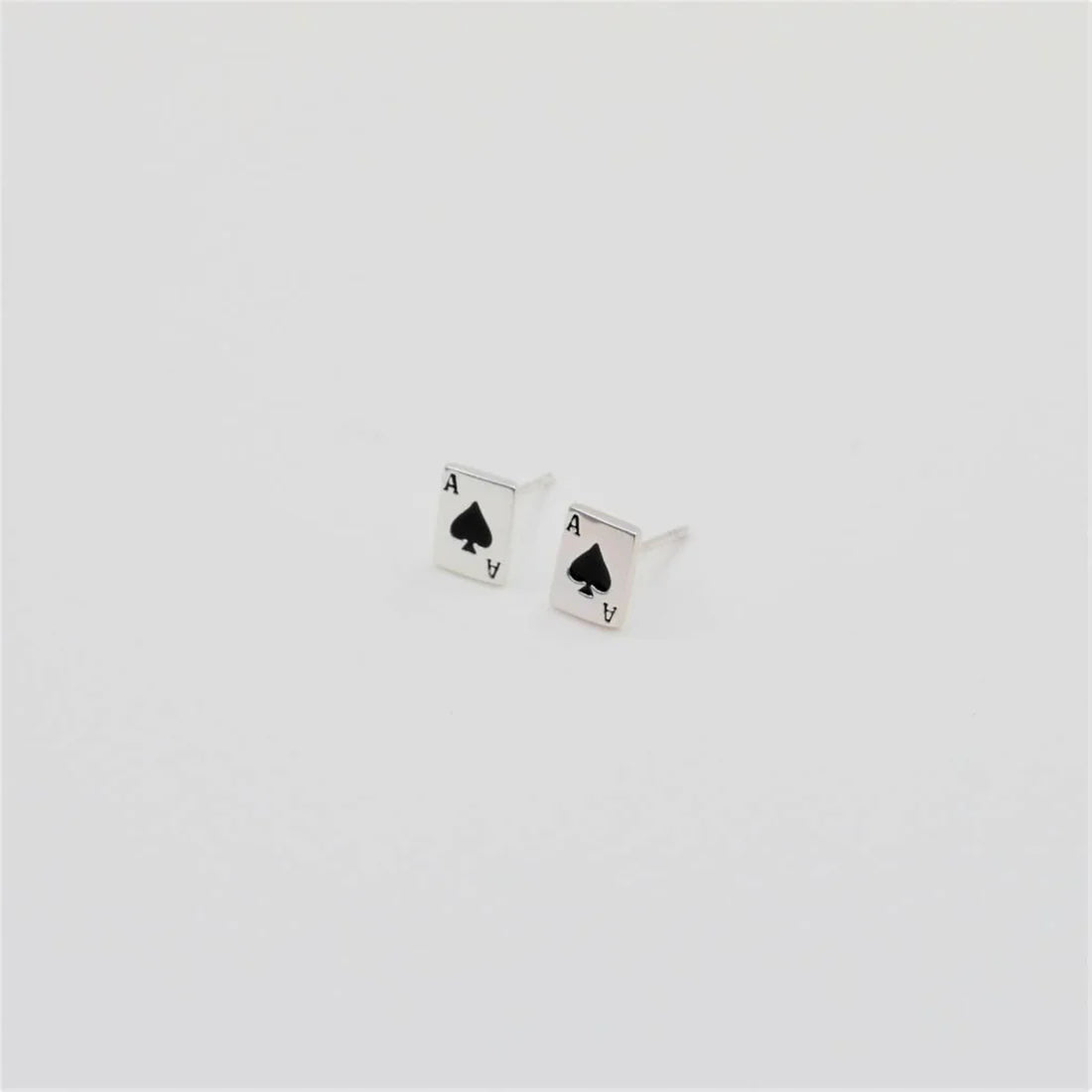 attic creations -  You’re ace Stud black Earrings