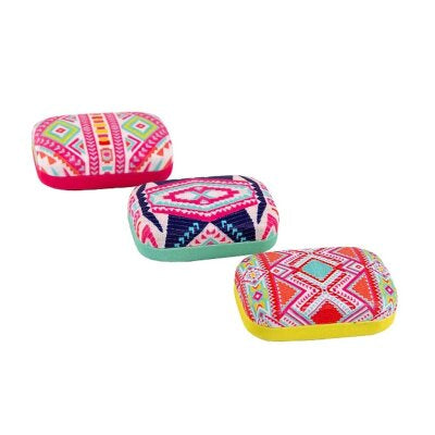 SALE - Artebene - Mini box with mirror in the Ibiza woven pattern