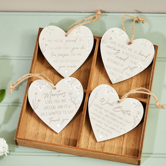 Langs - Lifesaying floral heart hanger